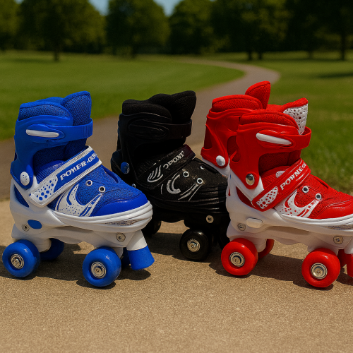 Patines de 4 Ruedas Ajustables – Tallas S, M, L- PARA NIÑ@S